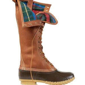 Bean Boot 16" Limited Edition Flannel Lined Insulated Women's Size 8